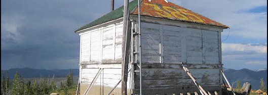 The Meadow Creek Lookout in 2012. National Historic Lookout Registry Photo