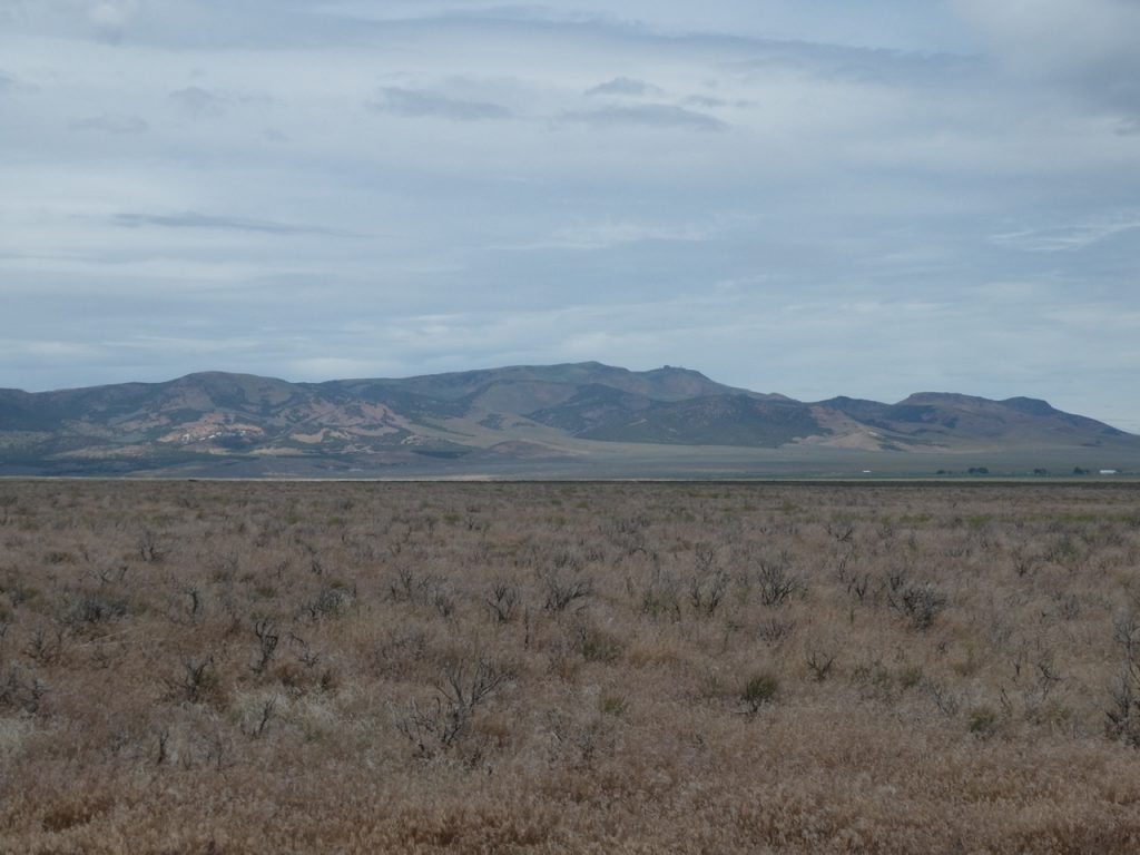 The eastern side of the Jim Sage Mountains.