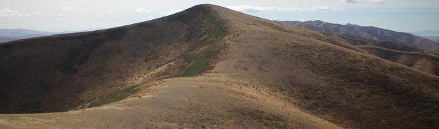 Peak 6774 as viewed from the north along the ridge crest. Livingston Douglas Photo