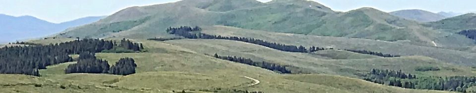 The Deadline Ridge high point viewed from North Deadline Ridge.