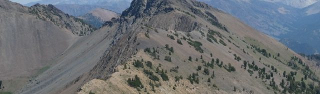 Peak 10598 viewed from Hemingway Peak.