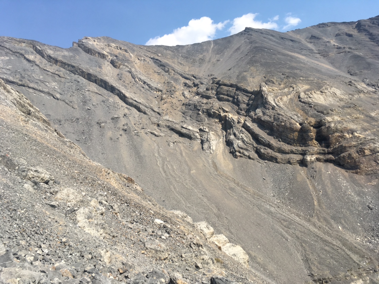This photo of Mount Breitenbach/Donaldson Peak cirque shows the typical terrain found in the Lost River Range between Lost River Mountain and Mount Borah.