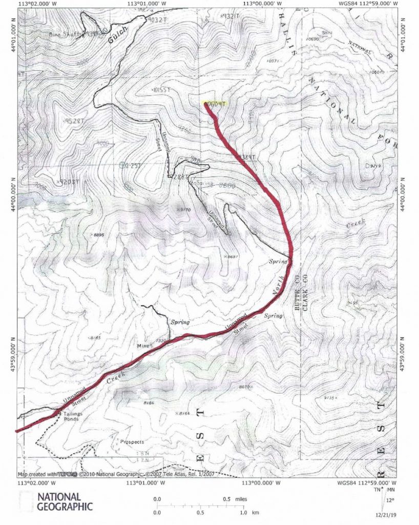 The Southeast Ridge Route.