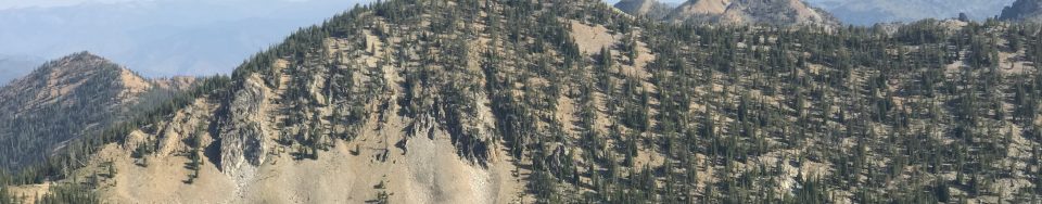Peak 9101 viewed from Mount Eldridge.