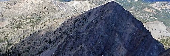 Peak 9004 viewed from the summit of Pinnacles Peak. John Platt Photo
