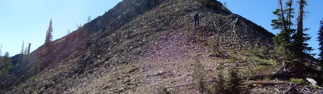 Peak 8421 (Center Ridge #1) viewed from the south. John Platt Photo