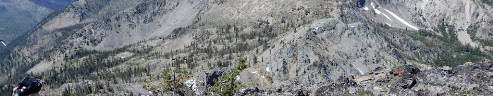 Peak 8817 from Peak 9004. John Platt Photo