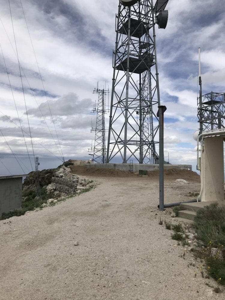 As of 2018 the true summit has been altered by the removal of the original viewing platform and the addition of a new communication tower. See the next photo for the way the summit looked before the new construction.