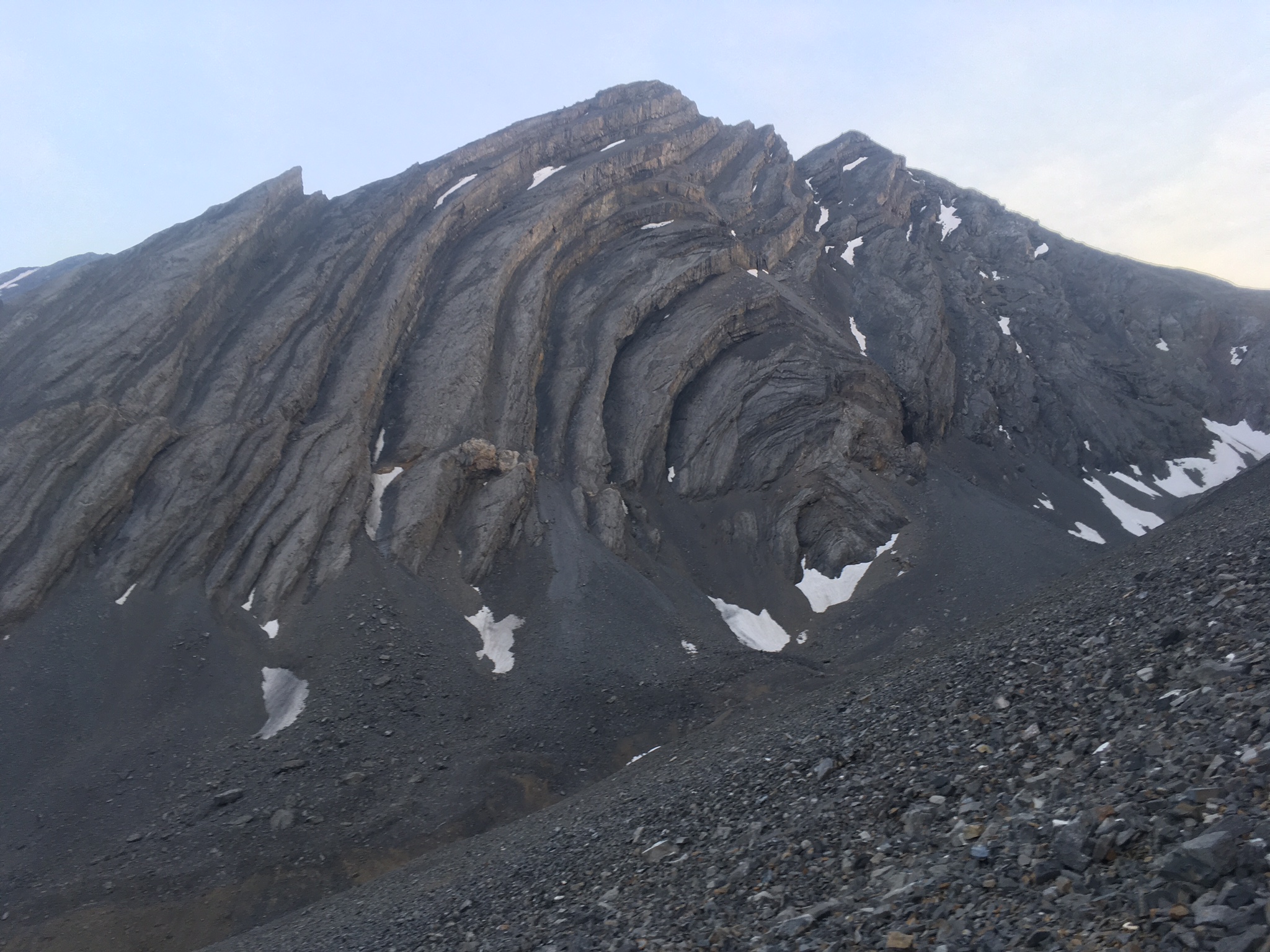 Bad Rock Peak is a difficult peak to climb or circumvent at any time. Imagine facing it as the sun is setting and on no sleep.