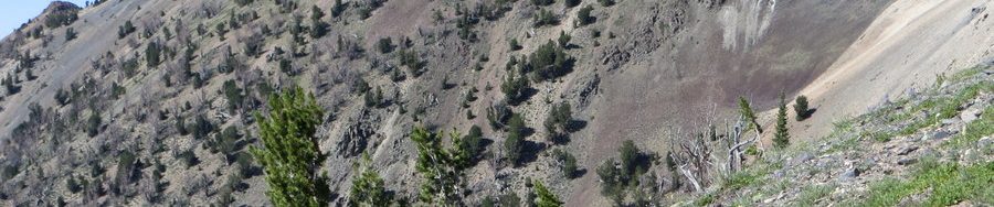 Peak 10536 from the west ridge of Atlas Peak. Photo - Steve Mandella