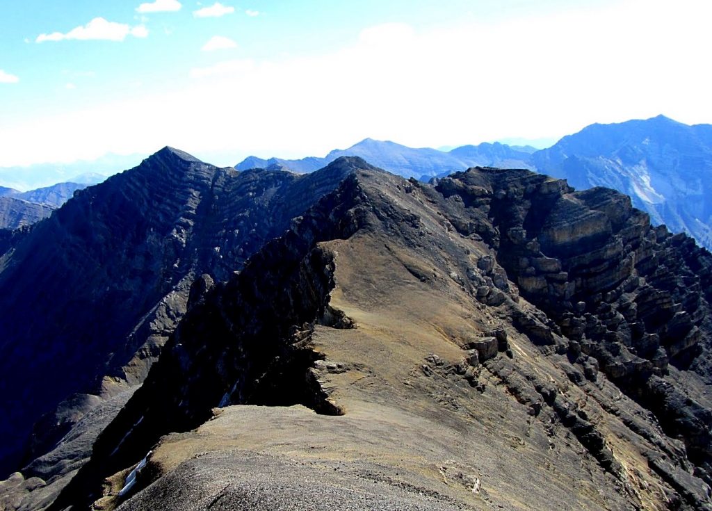 Paragon Peak viewed from Lost River Mountain. George Reinier Photo