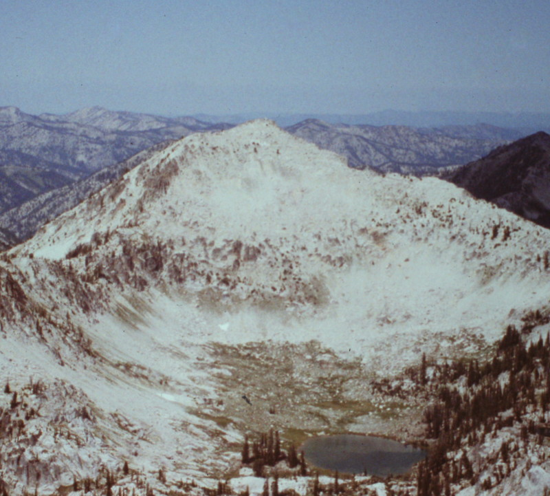 Peak 9704 (Anderson Peak) from Mount Everly.