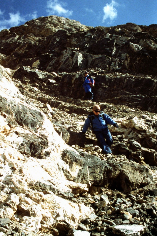 The actual crux may a series of cliffs lower down in Jones Creek. I've ascended Jones Creek three time. It is constantly changing terrain full of rubble.