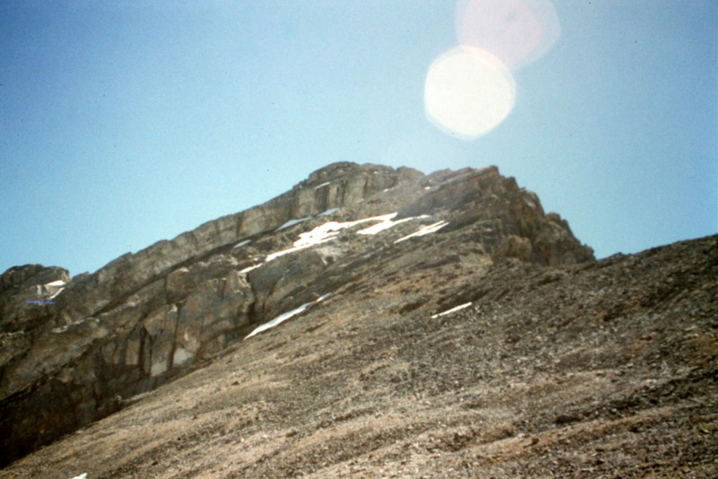 Once you get on top of Bad Rock Peak's north ridge you will see a clear line to the chimney on the summit block.