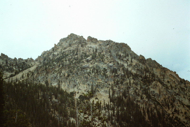 As you climb up the ridge it steepens and is festooned with obstacles. 