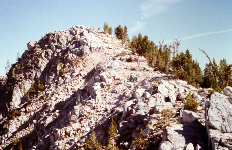 Nahneke's summit from lower down on its north ridge.