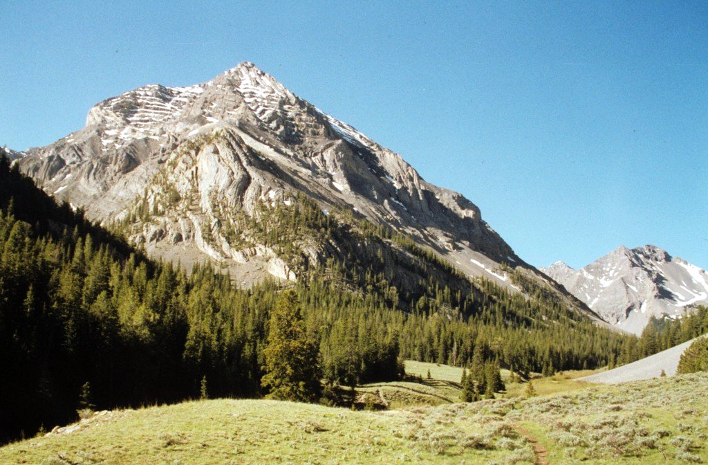 Shadow Lake Peak with different lighting.
