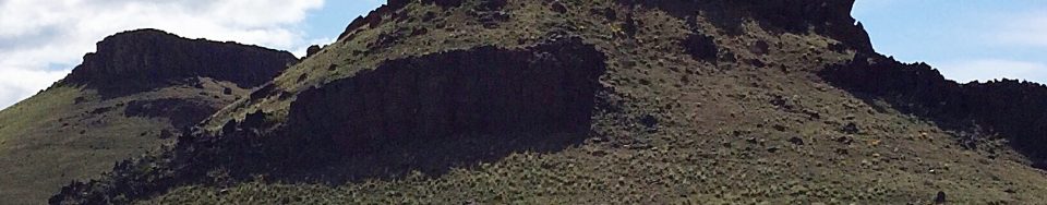 Looking up the west ridge toward the summit. of Peak 5268.