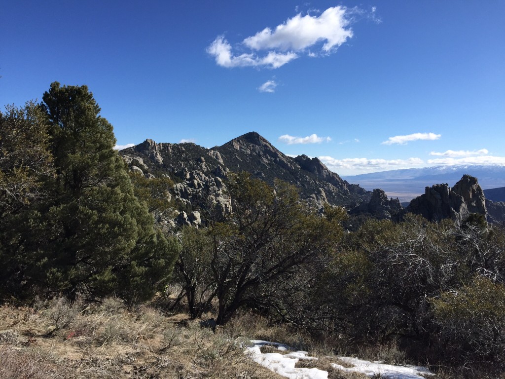 Granite Peak,viewed from the trail to Indian Grove.