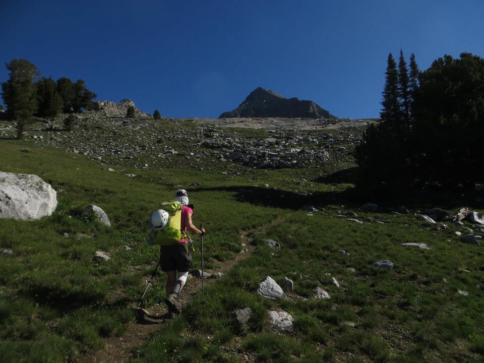 Over the years a use trail has developed through the meadows making the approach a bit easier. Photo - Steve Mandella