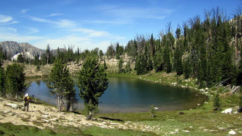 A small tarn at the base of the ridge. Deb Rose Photo