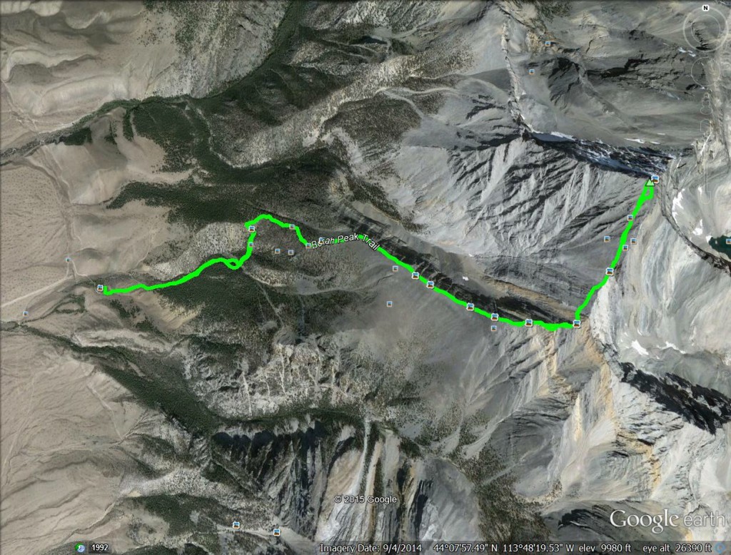 GPS track from overhead. Margo Mandella