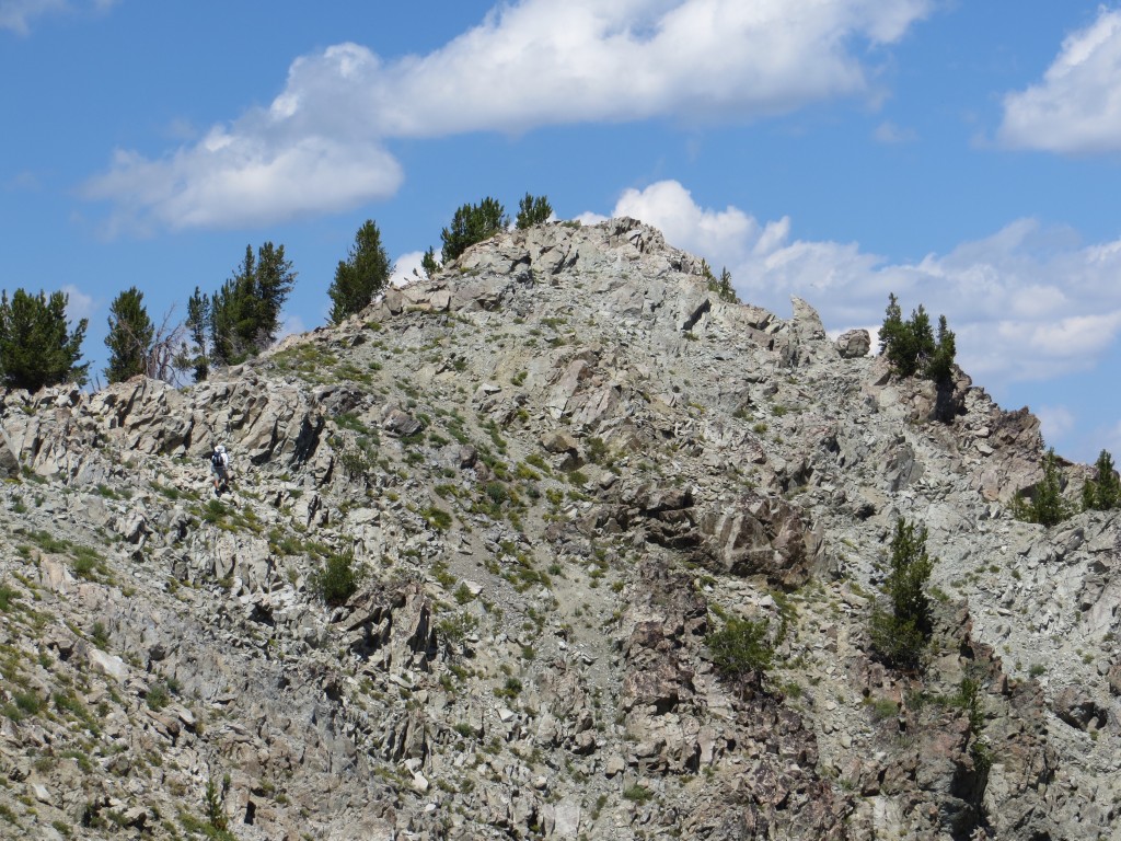 A climber approaching the summit. John Fadgen Photo