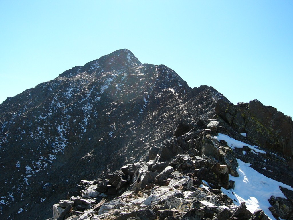 The summit comes into view.
