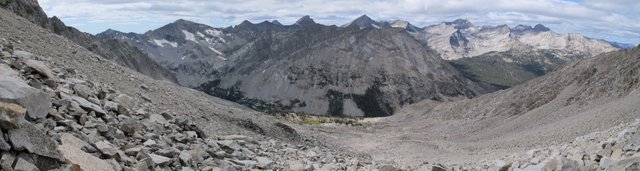 Pioneer vista from the slopes of Brocky Peak.